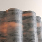 Faience Sculptural Marble Wall Sconce - fovolighting