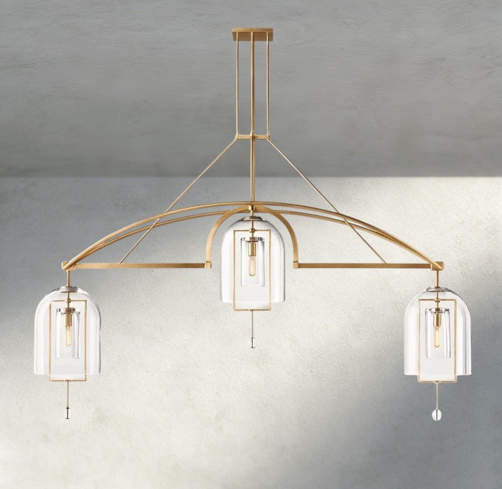 Falcin Grand Linear Chandelier 61", 73", 85" - fovolighting