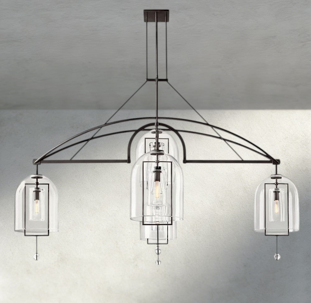 Falcin Grand Linear Chandelier 61", 73", 85" - fovolighting