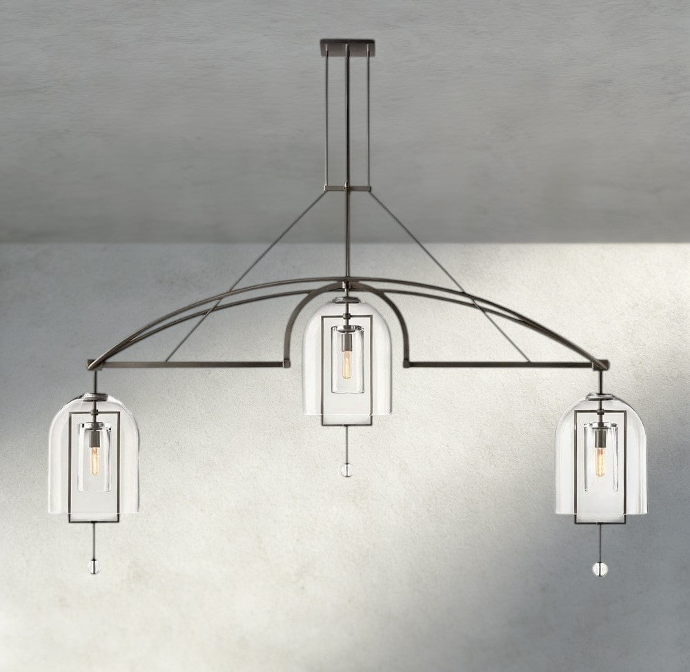 Falcin Grand Linear Chandelier 61", 73", 85" - fovolighting