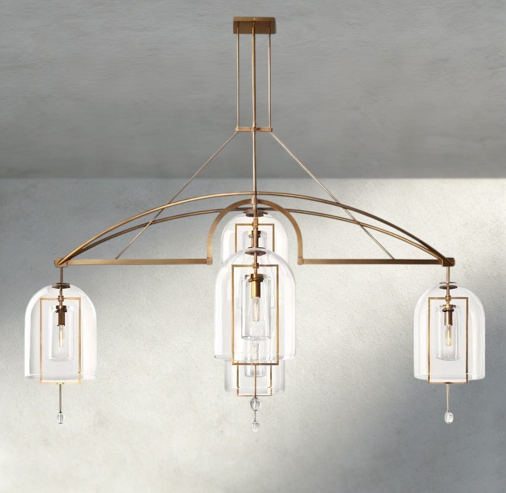 Falcin Grand Linear Chandelier 61", 73", 85" - fovolighting
