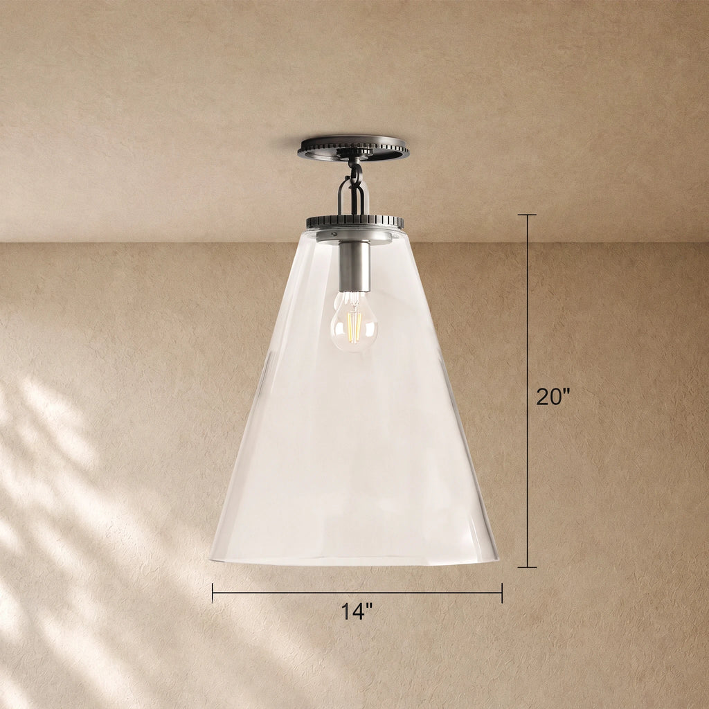 Wescoti Cone Flush Mount