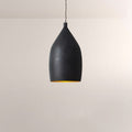 Finn Hammered Metal Cone Pendant - fovolighting