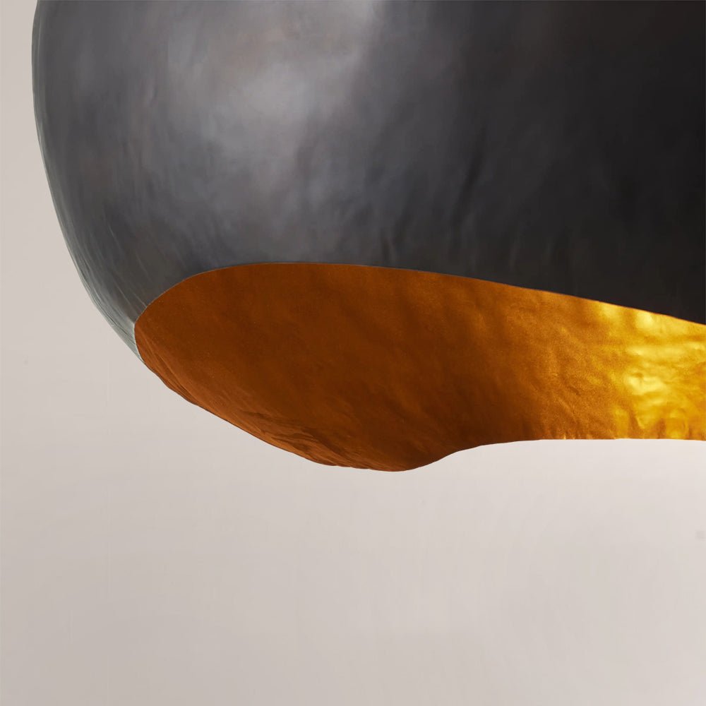 Finn Hammered Metal Dome Pendant - fovolighting