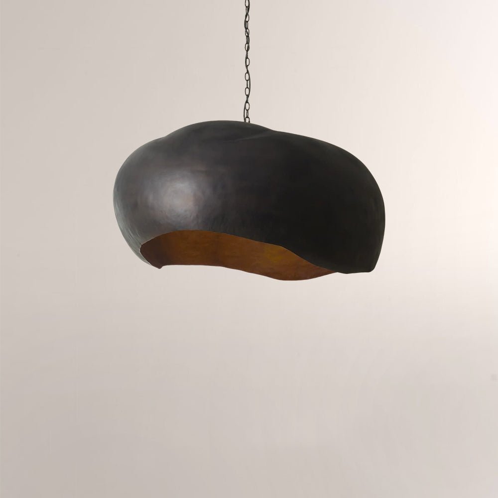 Finn Hammered Metal Dome Pendant - fovolighting