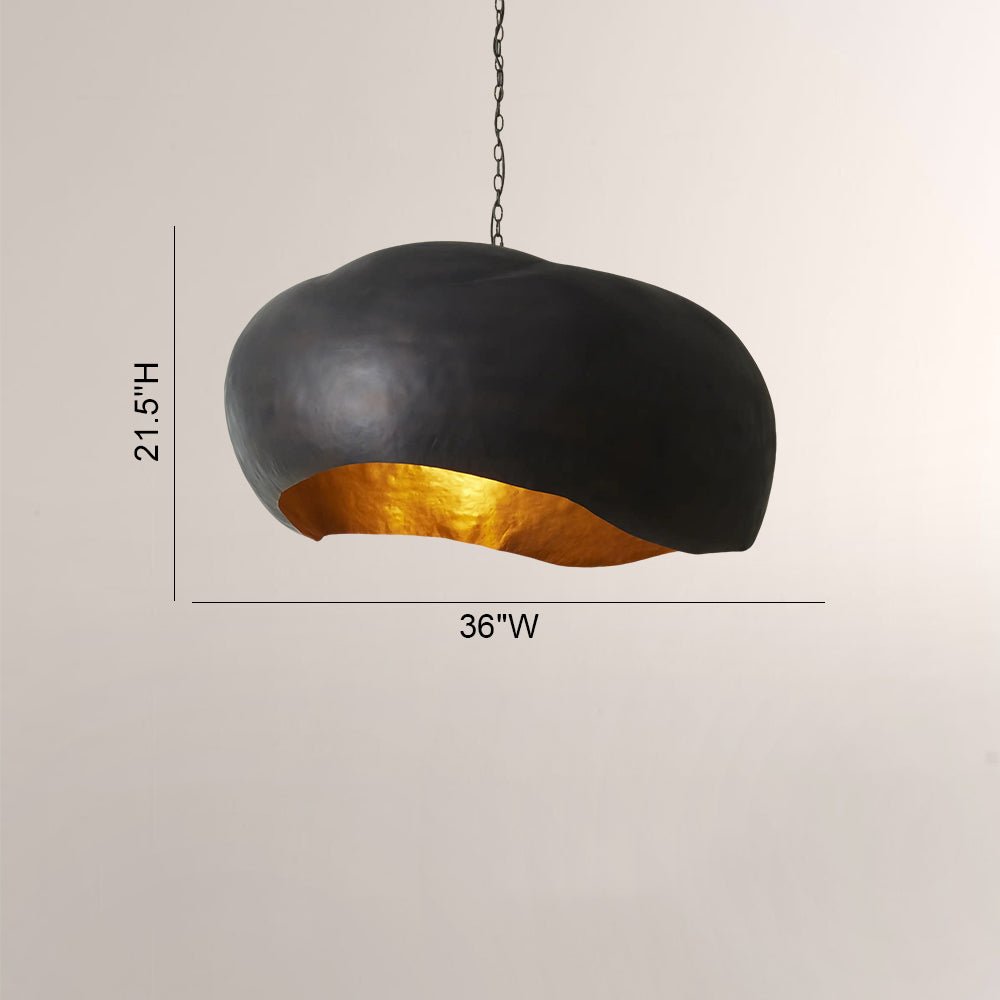 Finn Hammered Metal Dome Pendant - fovolighting