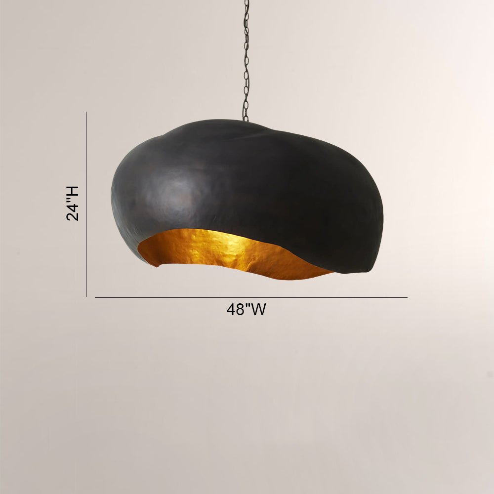 Finn Hammered Metal Dome Pendant - fovolighting
