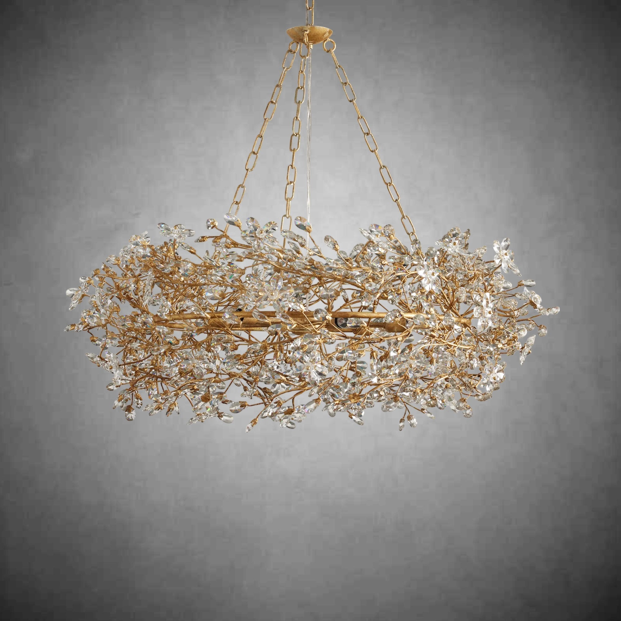 Fiore Crown Chandelier 39" 48" 60" - fovolighting