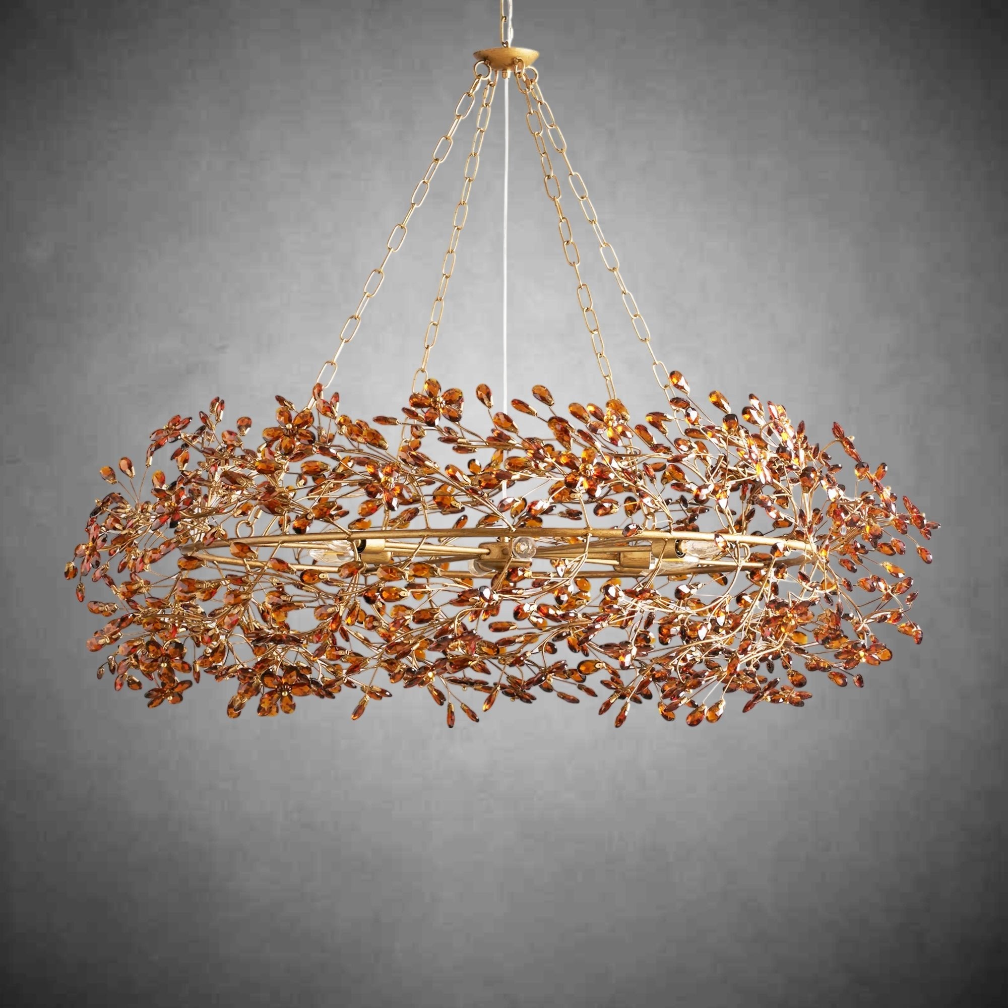 Fiore Crown Chandelier 39" 48" 60" - fovolighting