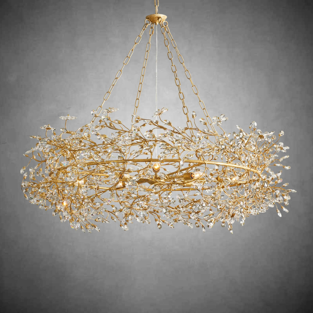 Fiore Crown Chandelier 39" 48" 60" - fovolighting