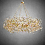 Fiore Crown Chandelier 39" 48" 60" - fovolighting