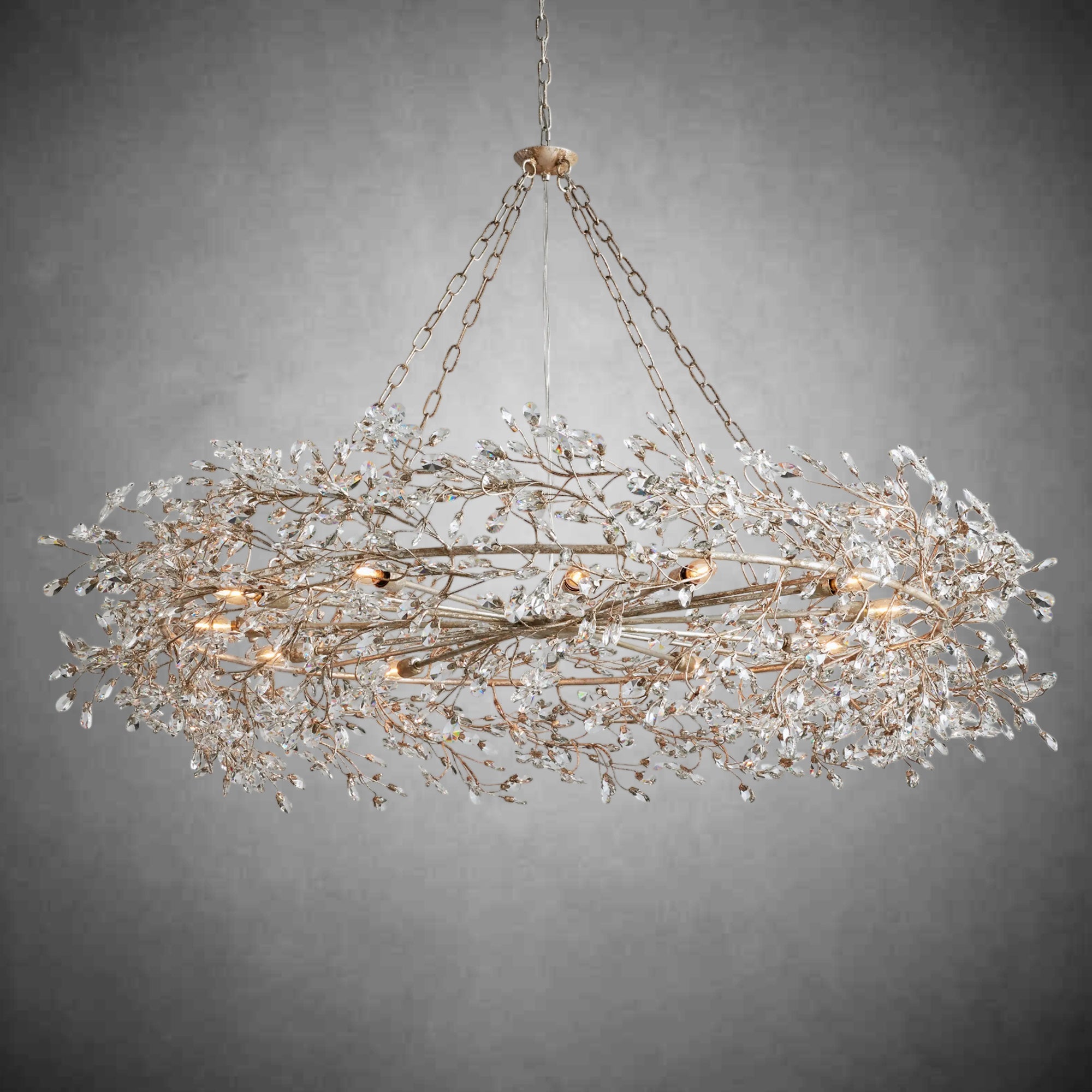 Fiore Crown Chandelier 39" 48" 60" - fovolighting
