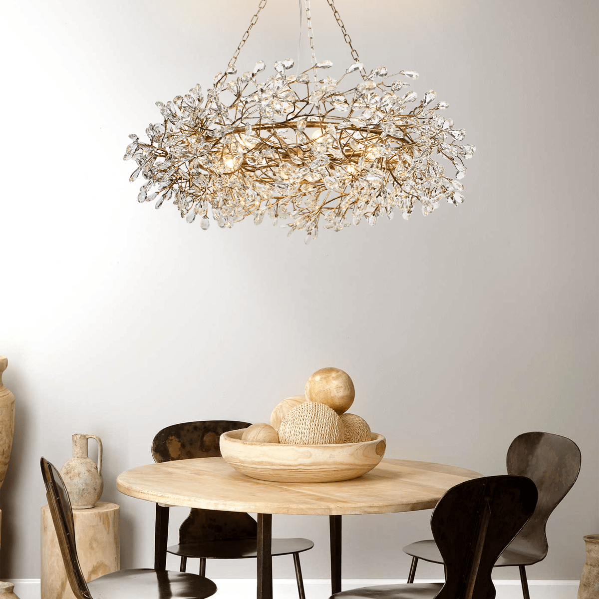 Fiore Crown Chandelier 39" 48" 60" - fovolighting