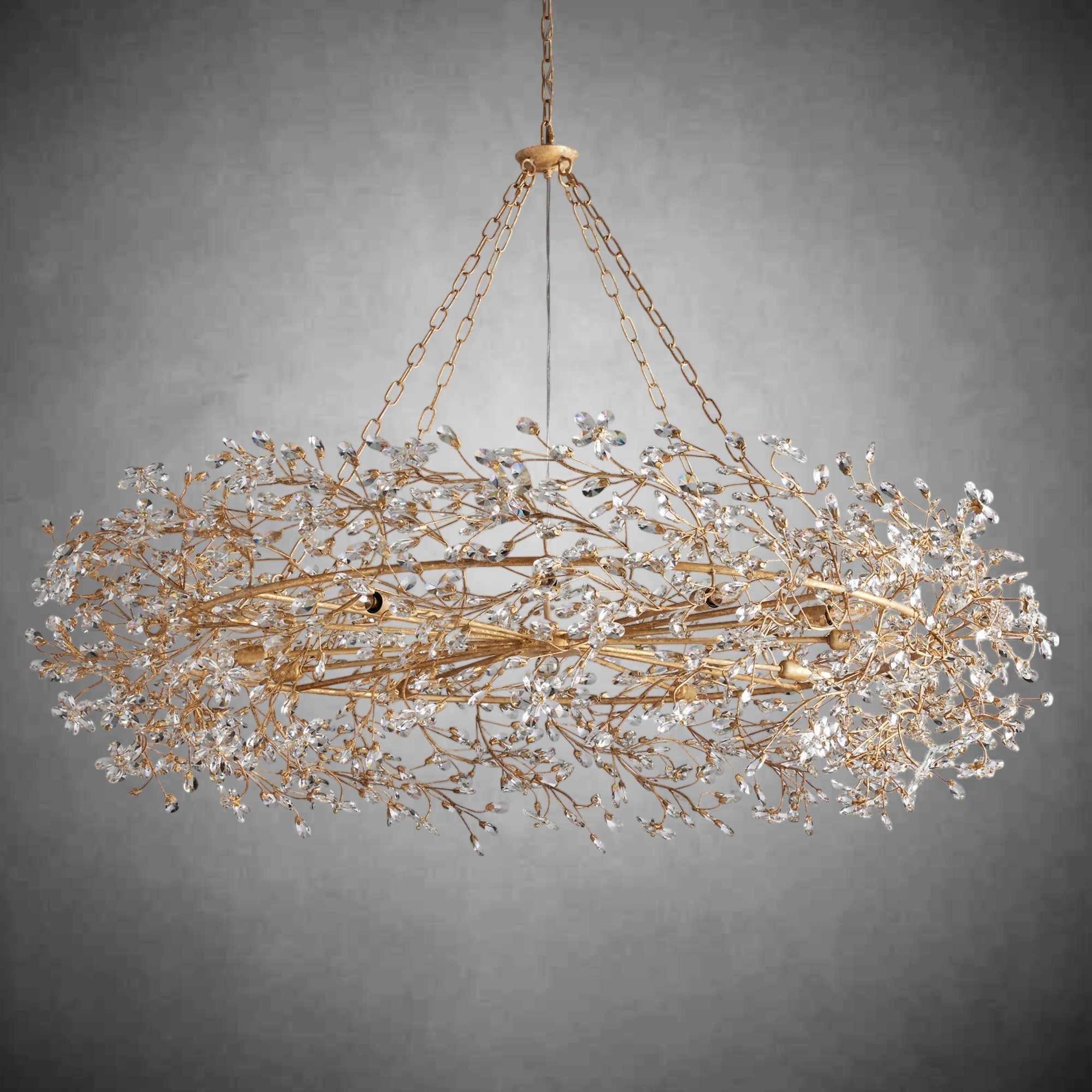 Fiore Crown Chandelier 39" 48" 60" - fovolighting