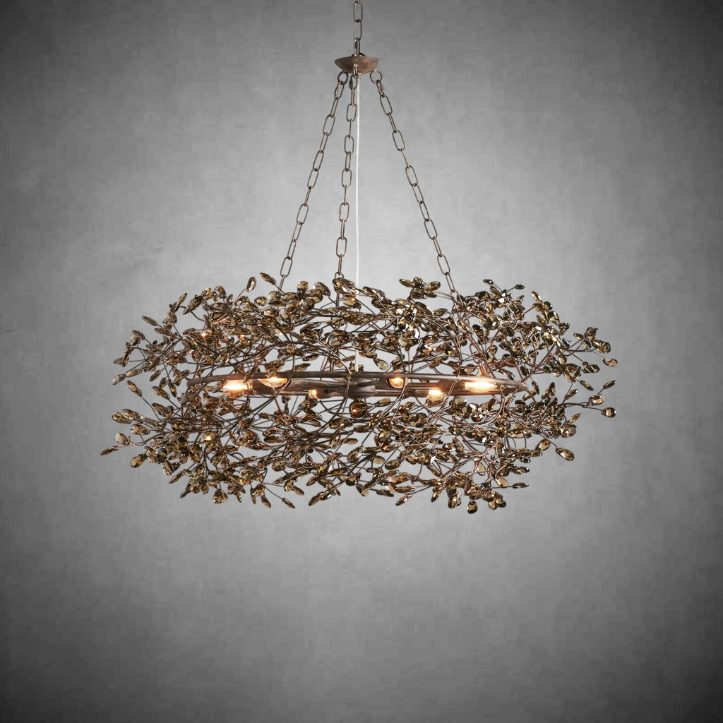 Fiore Crown Chandelier 39" 48" 60" - fovolighting