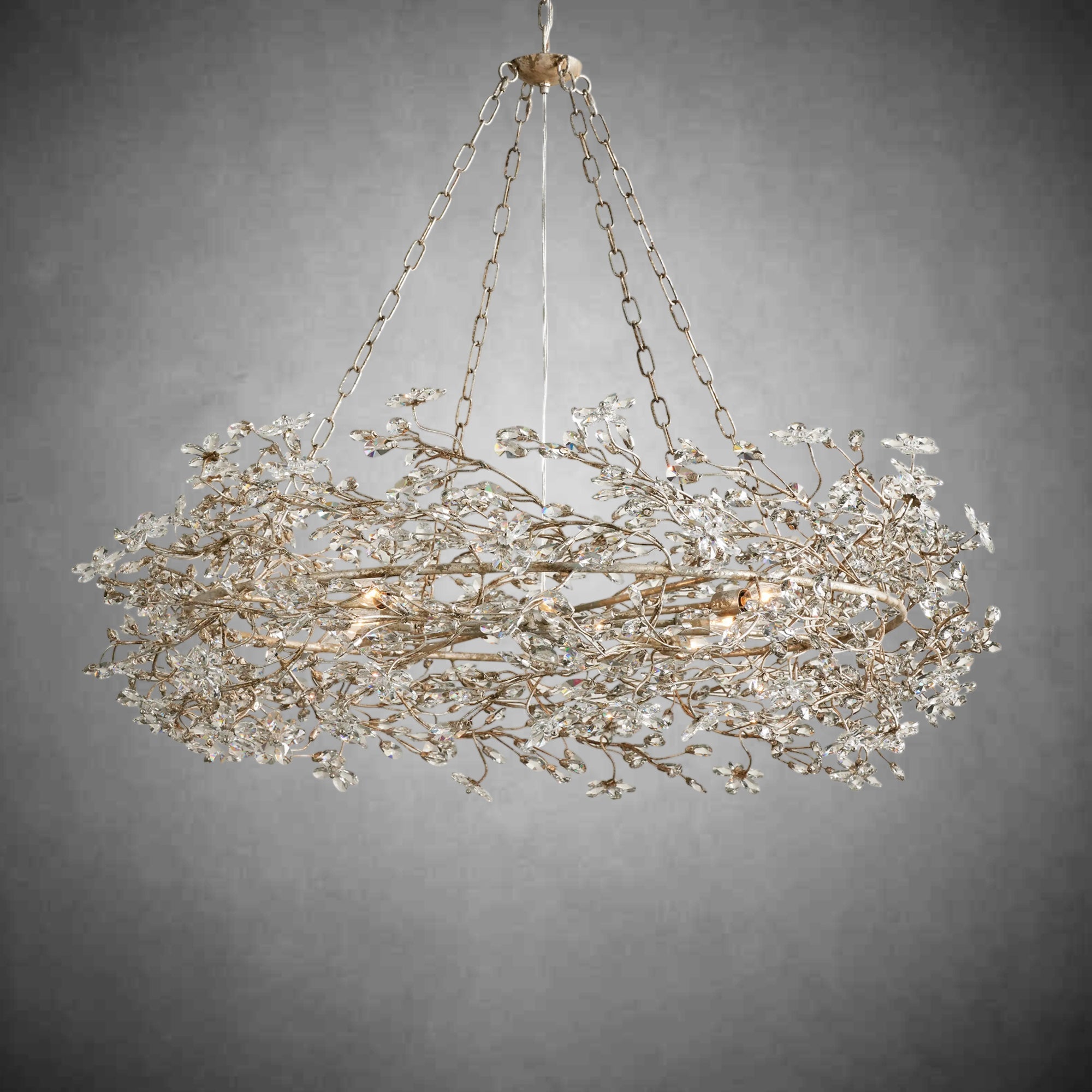 Fiore Crown Chandelier 39" 48" 60" - fovolighting