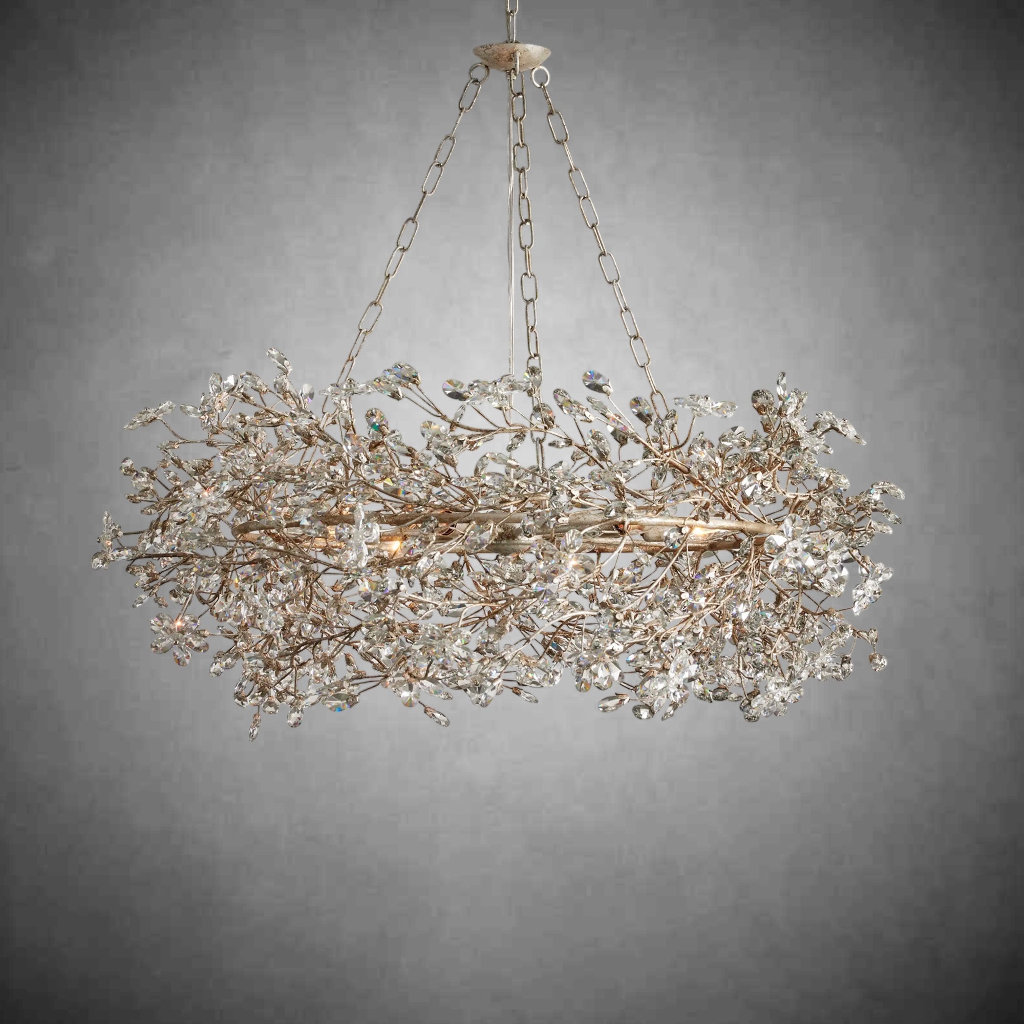 Fiore Crown Chandelier 39" 48" 60" - fovolighting
