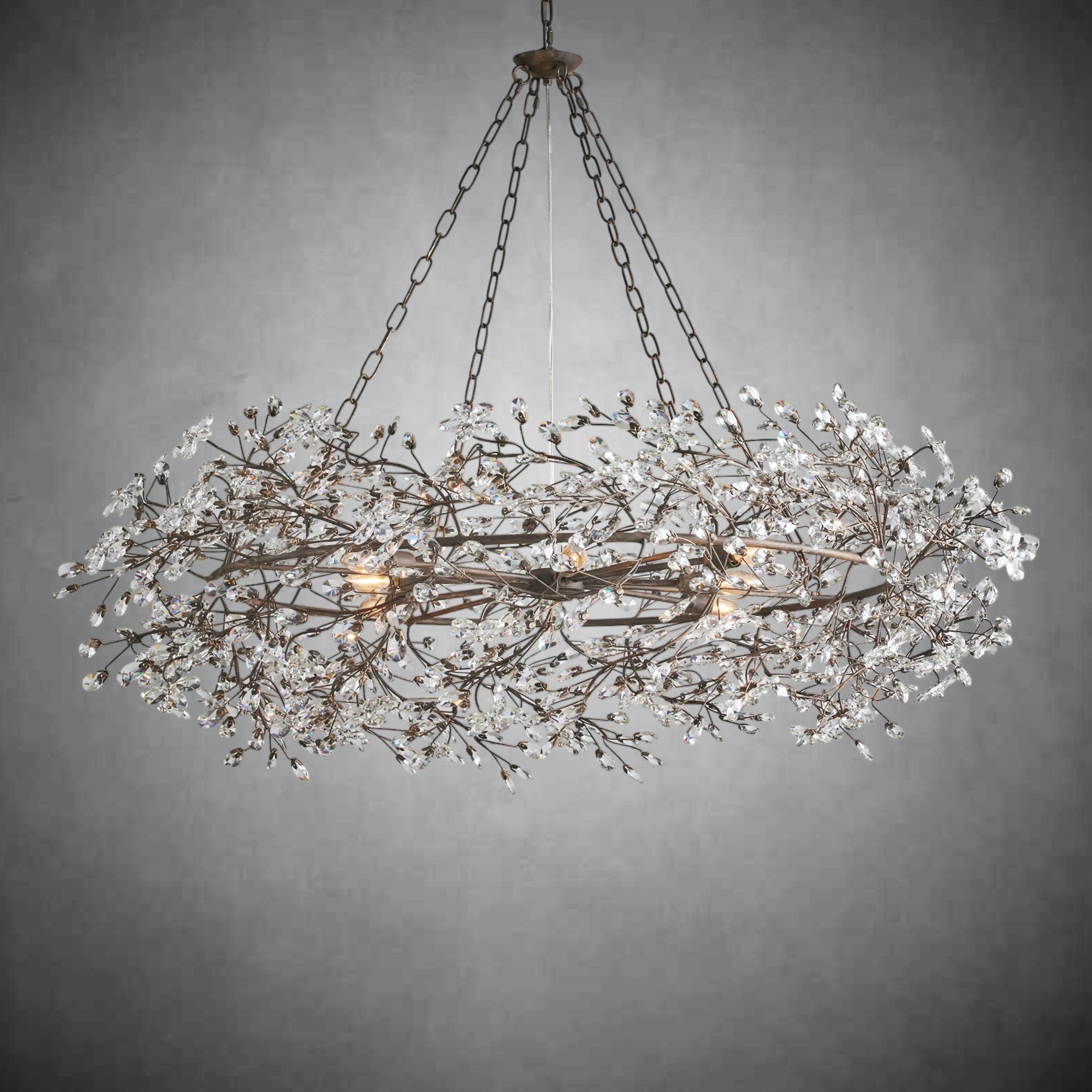 Fiore Crown Chandelier 39" 48" 60" - fovolighting