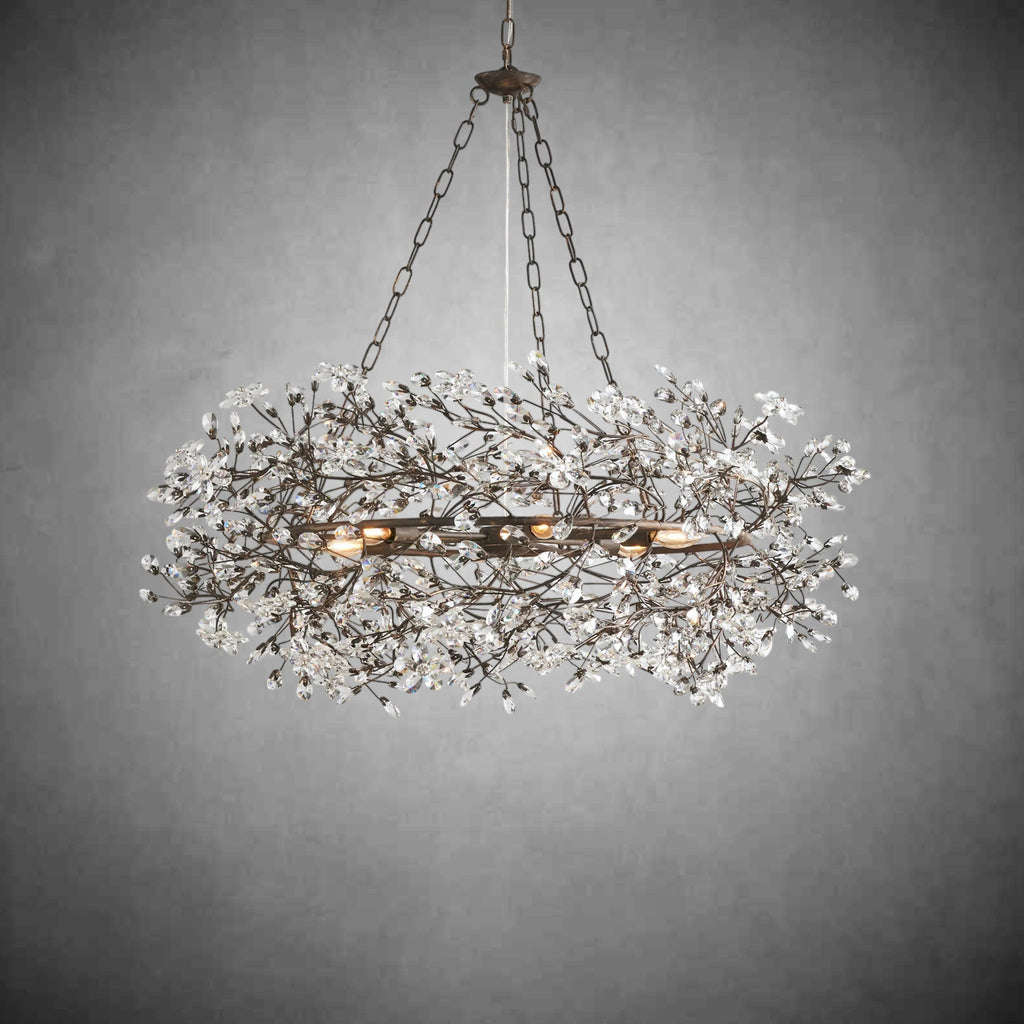 Fiore Crown Chandelier 39" 48" 60" - fovolighting