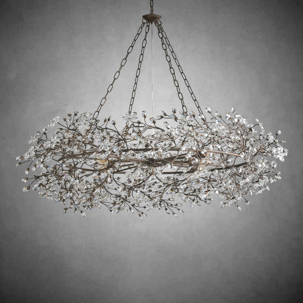 Fiore Crown Chandelier 39" 48" 60" - fovolighting