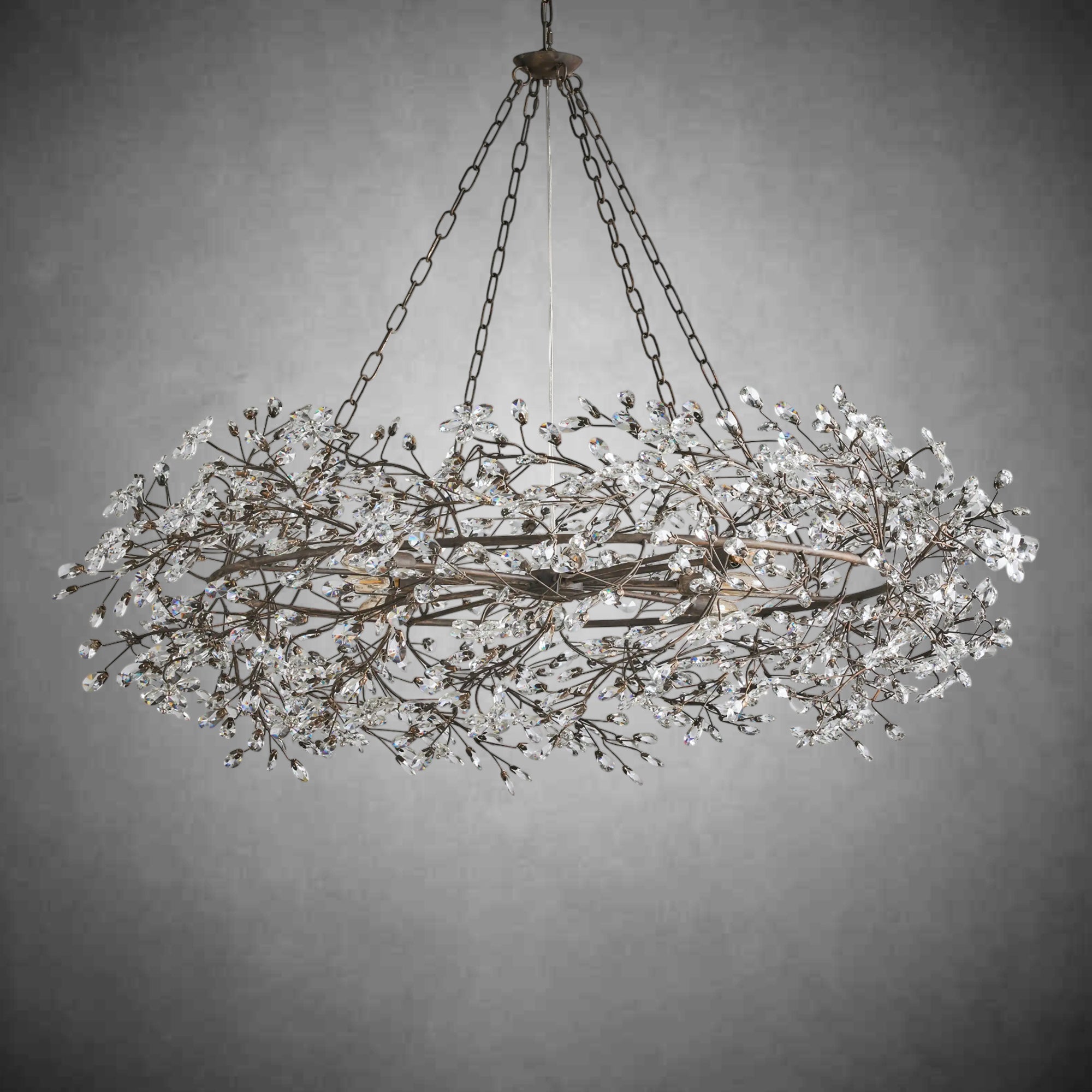 Fiore Crown Chandelier 39" 48" 60" - fovolighting