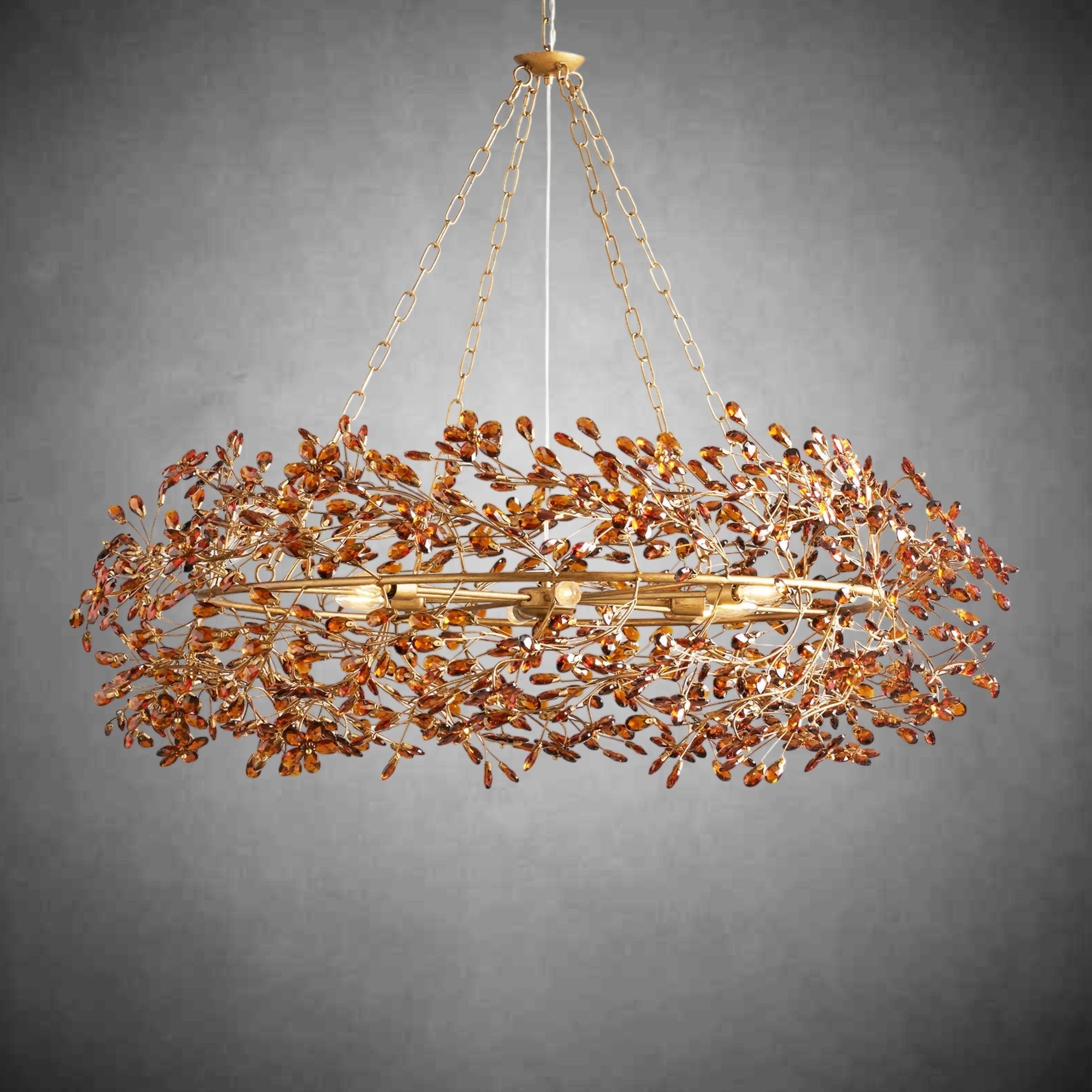 Fiore Crown Chandelier 39" 48" 60" - fovolighting