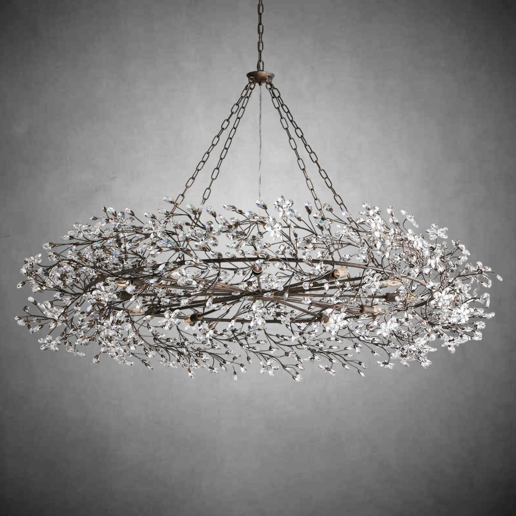 Fiore Crown Chandelier 39" 48" 60" - fovolighting
