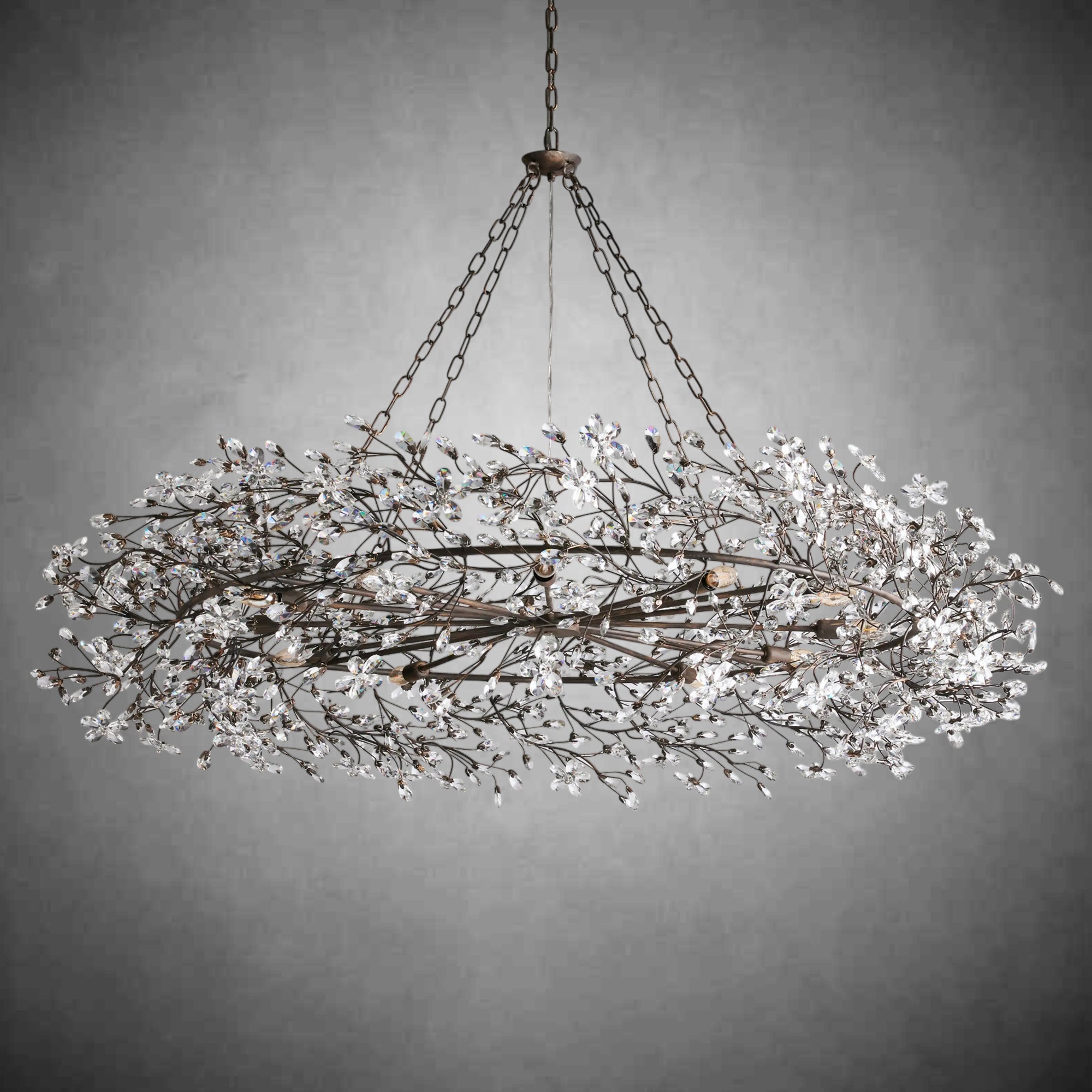 Fiore Crown Chandelier 39" 48" 60" - fovolighting