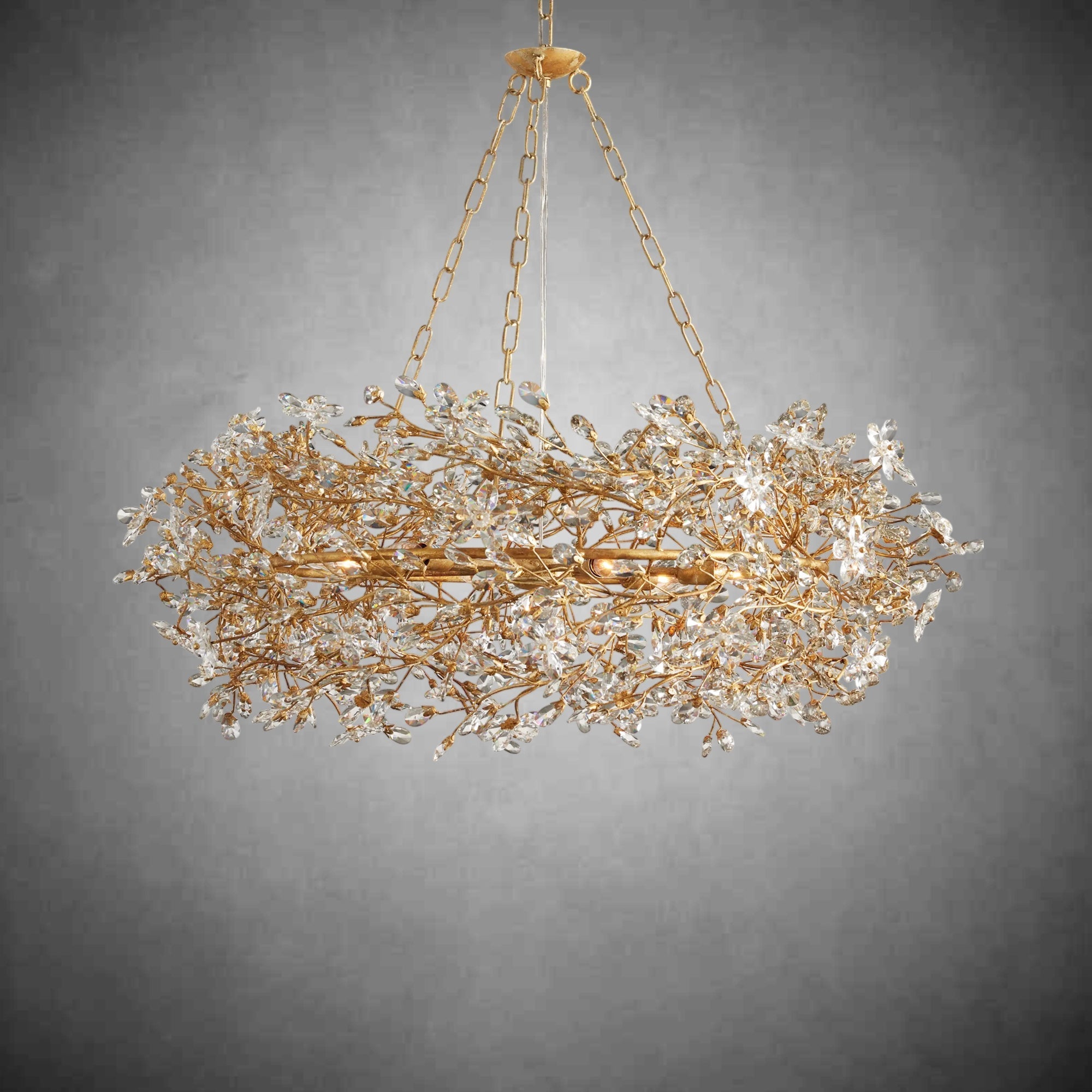 Fiore Crown Chandelier 39" 48" 60" - fovolighting