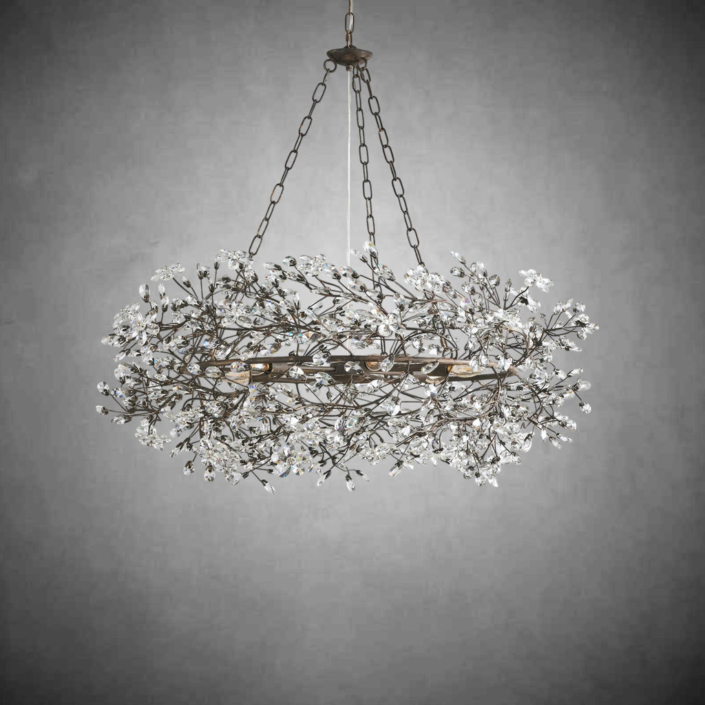 Fiore Crown Chandelier 39" 48" 60" - fovolighting