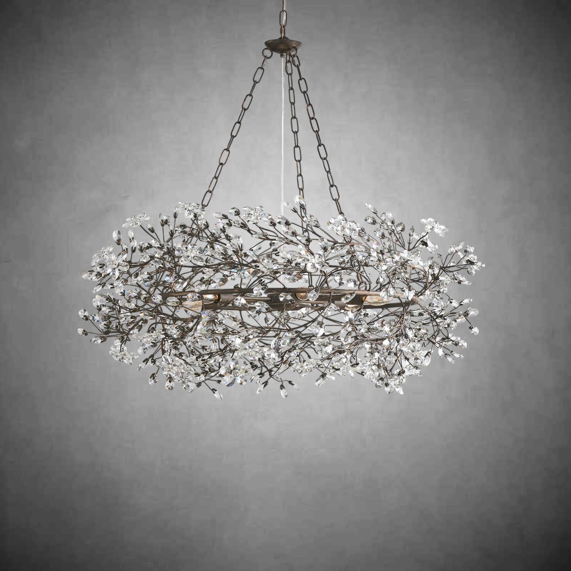 Fiore Crown Chandelier 39" 48" 60" - fovolighting