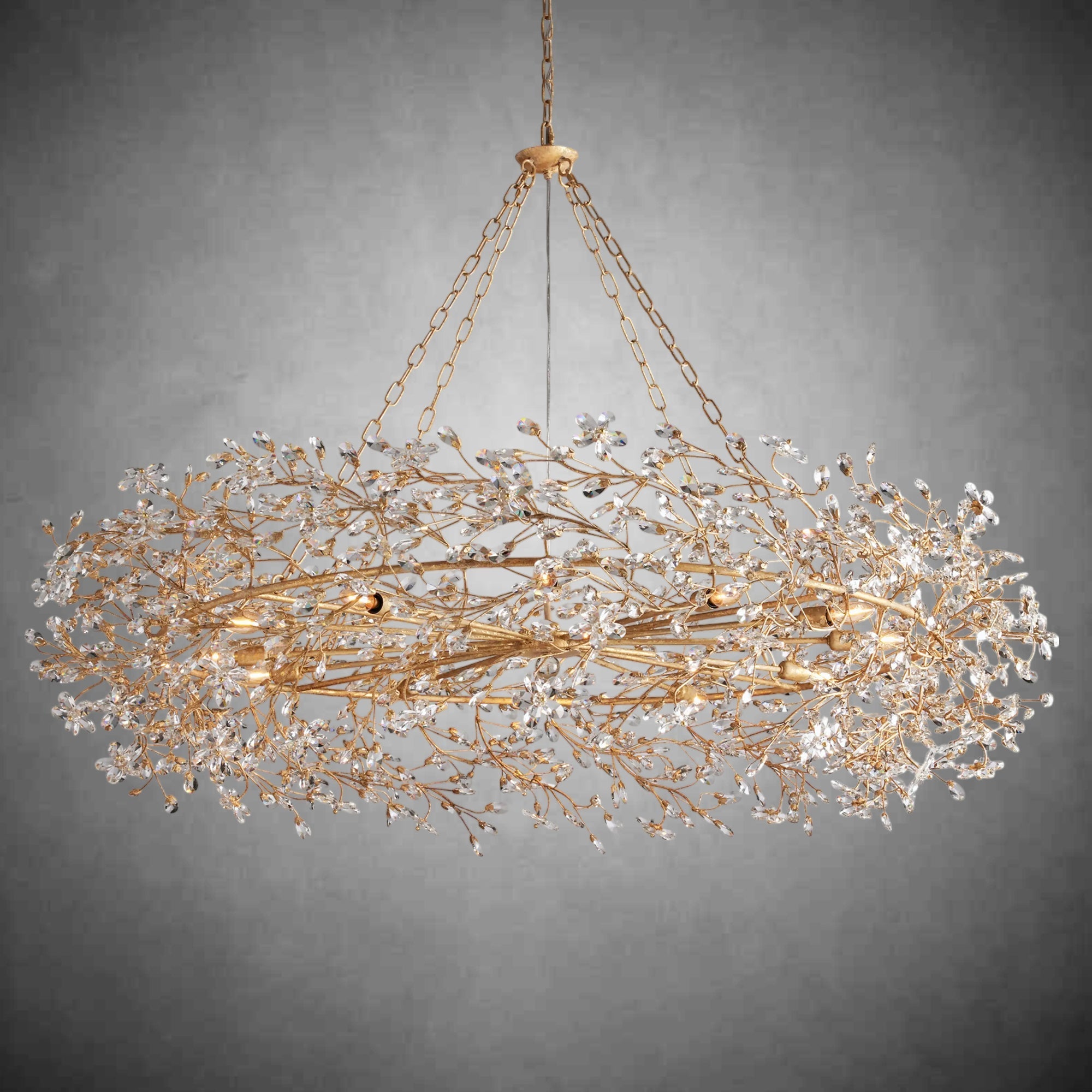 Fiore Crown Chandelier 39" 48" 60" - fovolighting