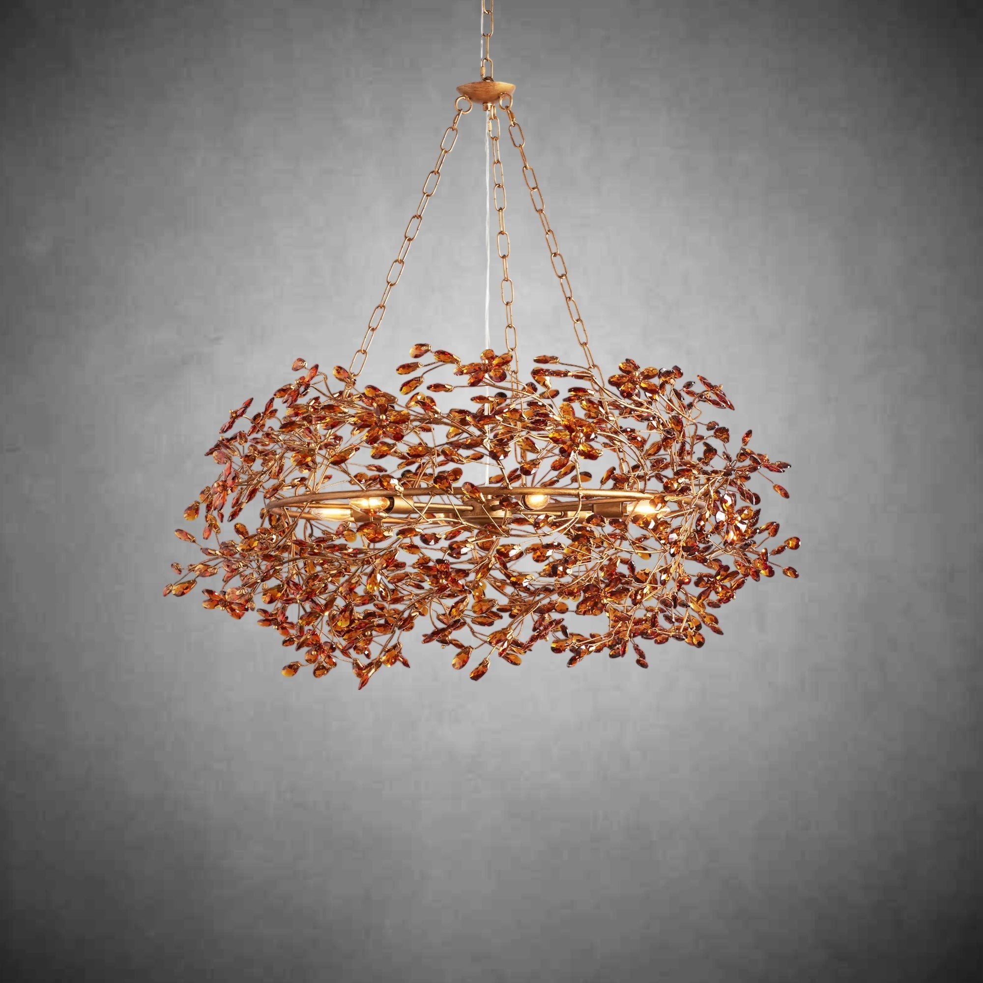 Fiore Crown Chandelier 39" 48" 60" - fovolighting