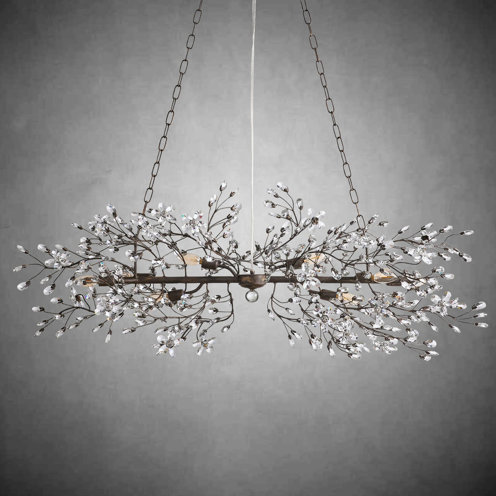 Fiore Linear Chandelier 43" 51" 68"W - fovolighting