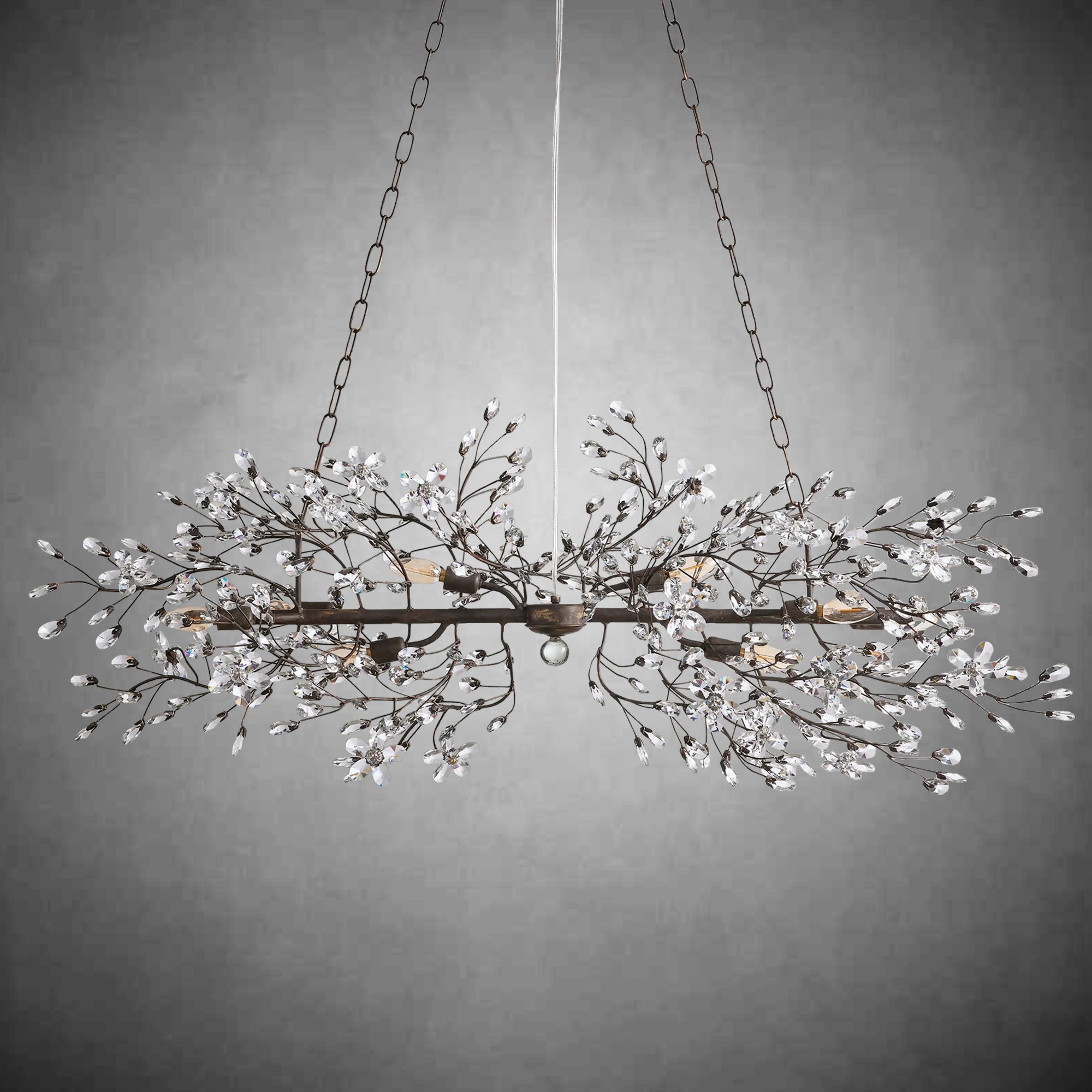 Fiore Linear Chandelier 43" 51" 68"W - fovolighting
