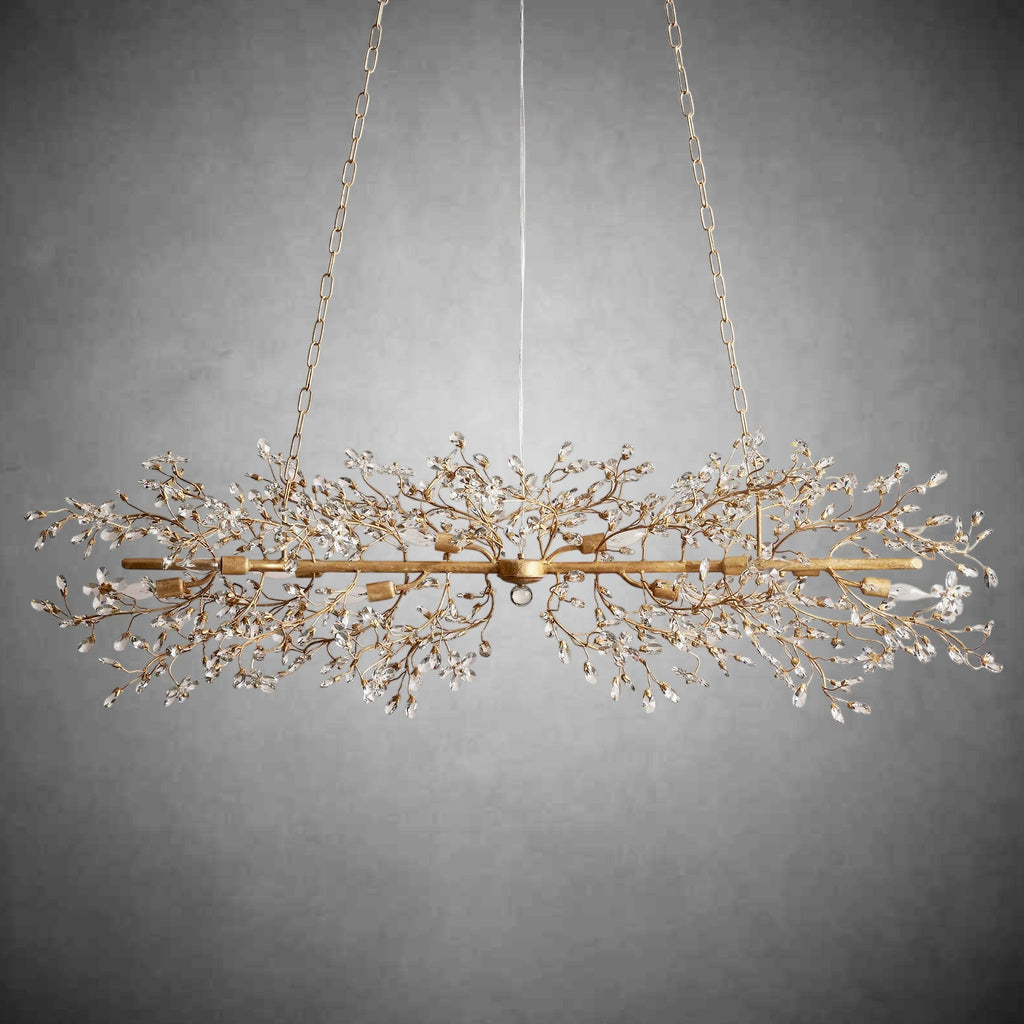 Fiore Linear Chandelier 43" 51" 68"W - fovolighting