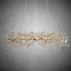 Fiore Linear Chandelier 43" 51" 68"W - fovolighting
