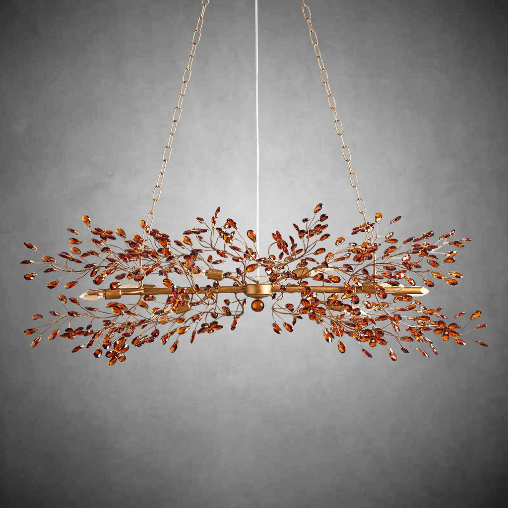 Fiore Linear Chandelier 43" 51" 68"W - fovolighting