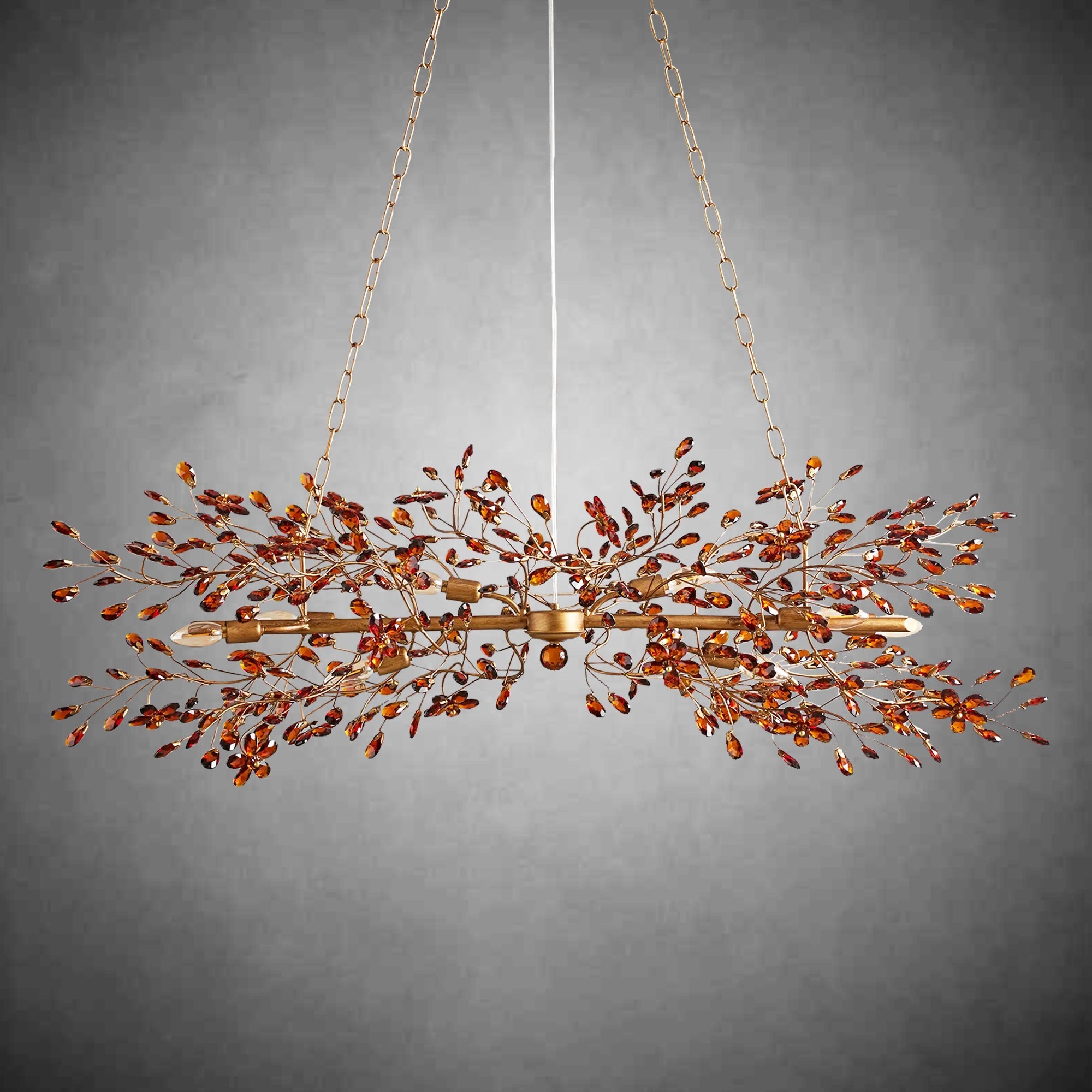 Fiore Linear Chandelier 43" 51" 68"W - fovolighting