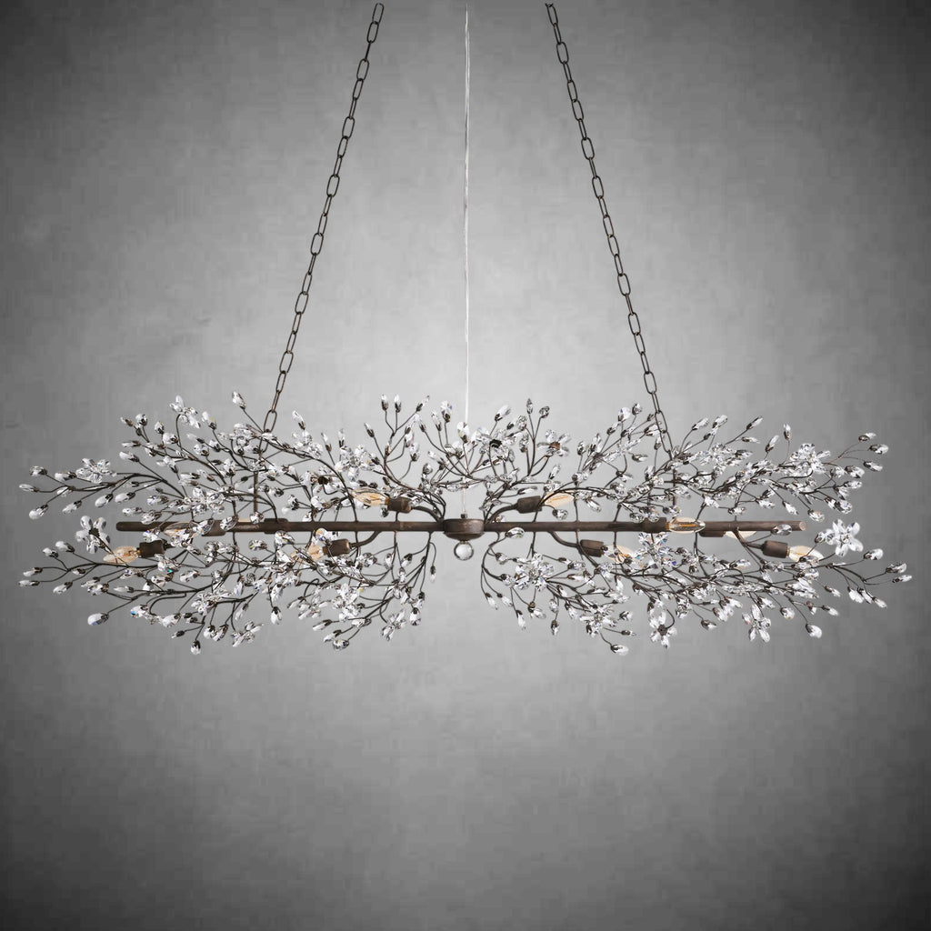 Fiore Linear Chandelier 43" 51" 68"W - fovolighting