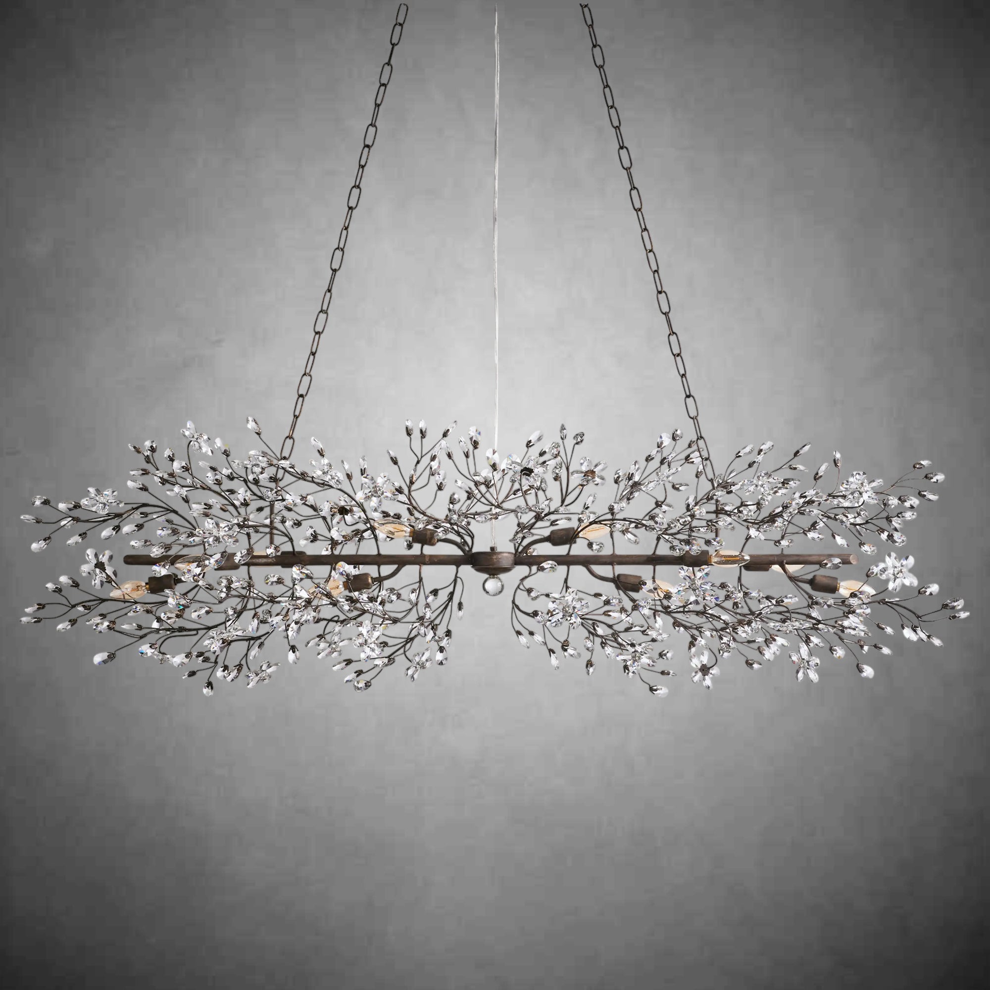 Fiore Linear Chandelier 43" 51" 68"W - fovolighting