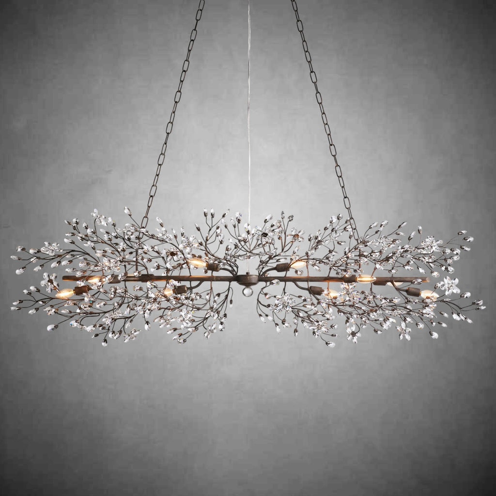 Fiore Linear Chandelier 43" 51" 68"W - fovolighting