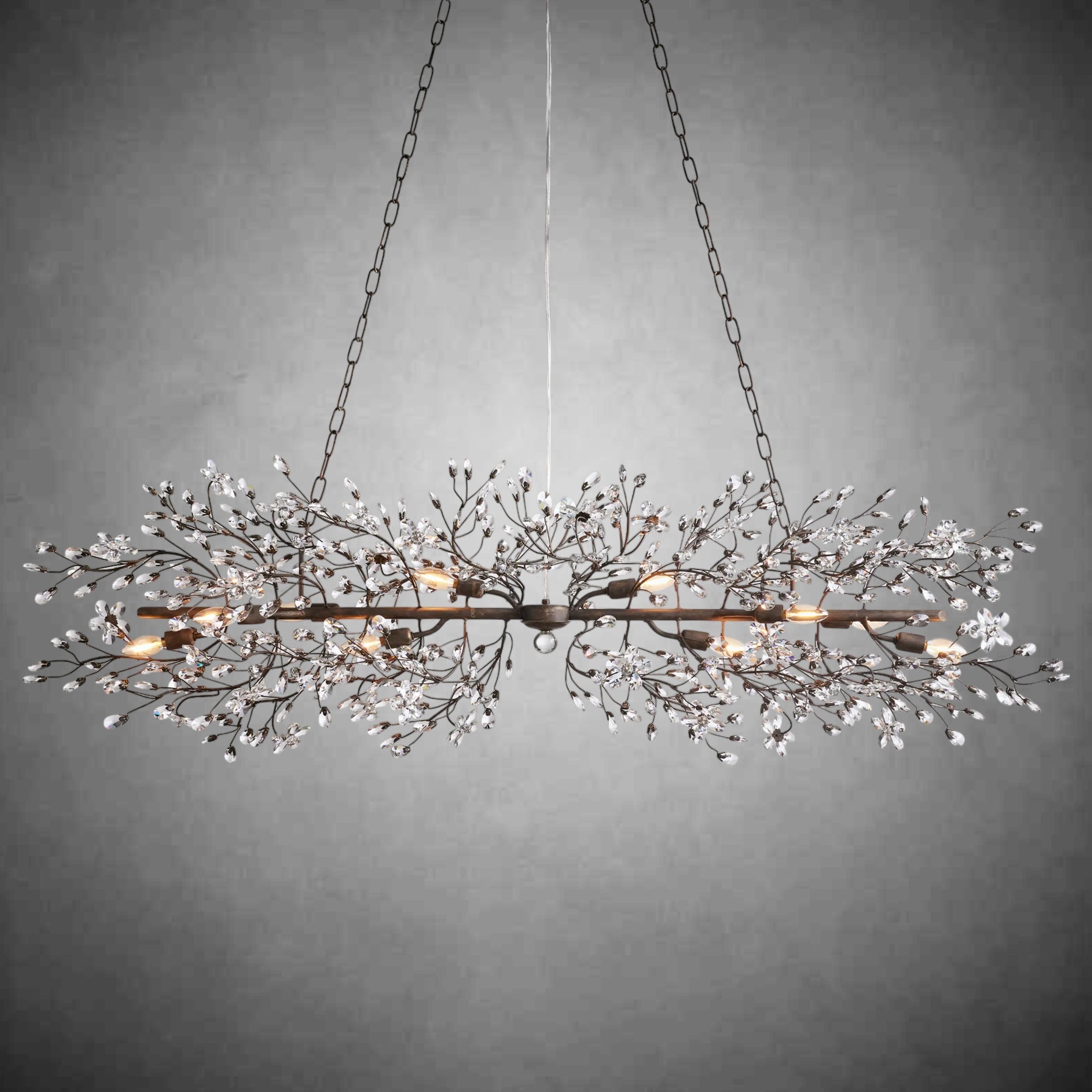 Fiore Linear Chandelier 43" 51" 68"W - fovolighting