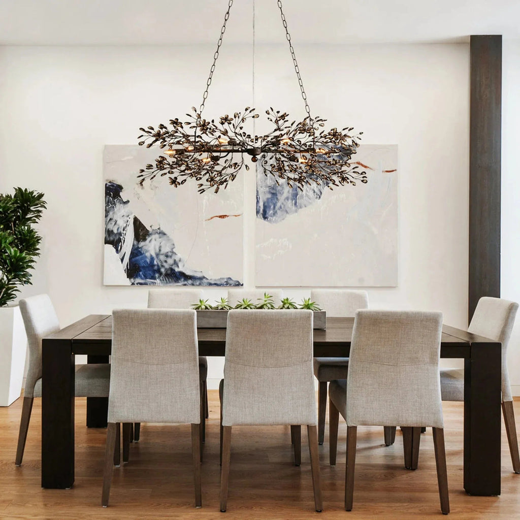 Fiore Linear Chandelier 43" 51" 68"W - fovolighting