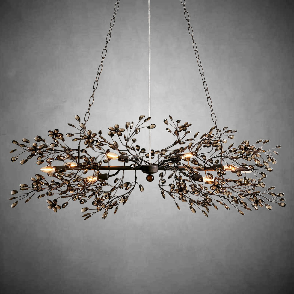 Fiore Linear Chandelier 43" 51" 68"W - fovolighting