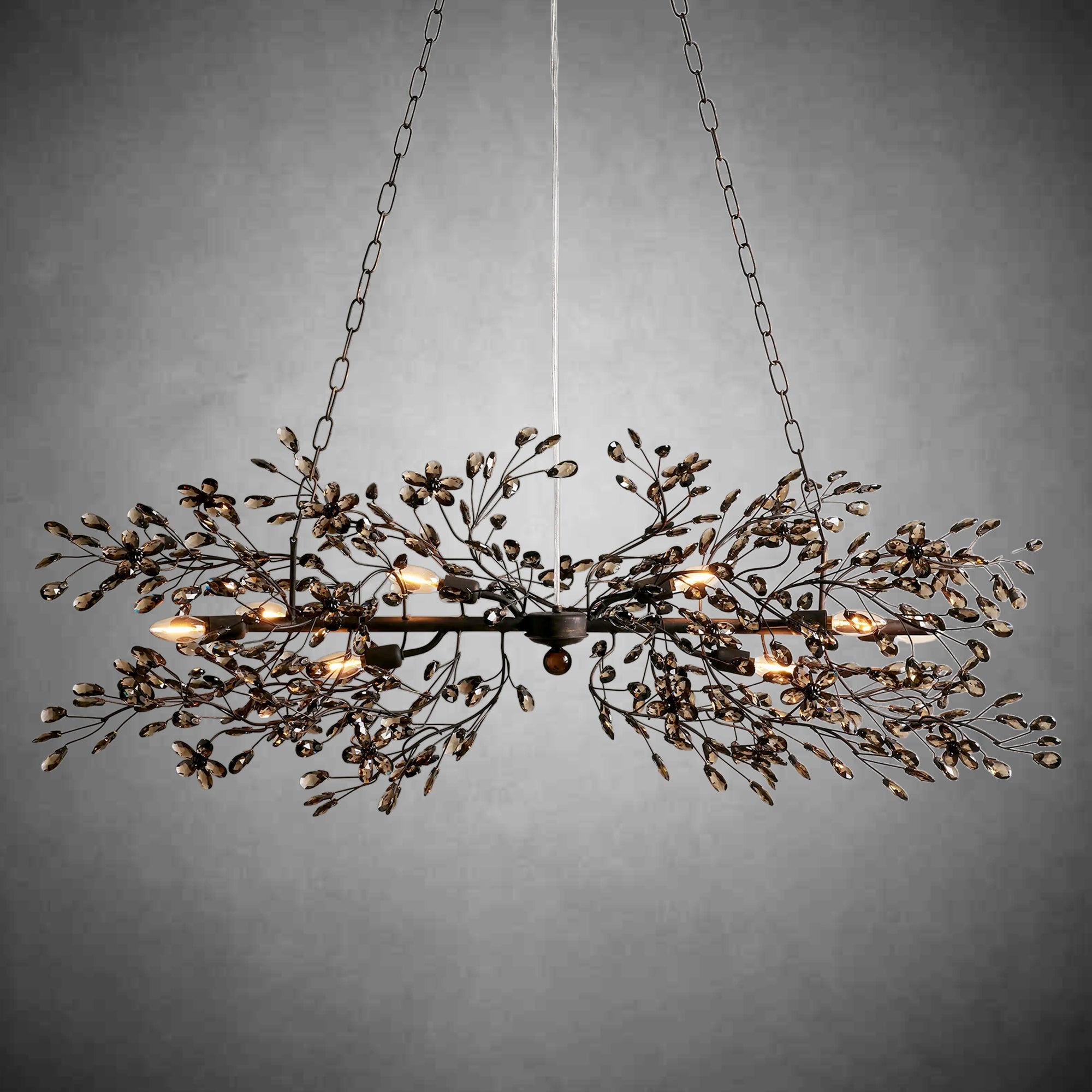 Fiore Linear Chandelier 43" 51" 68"W - fovolighting
