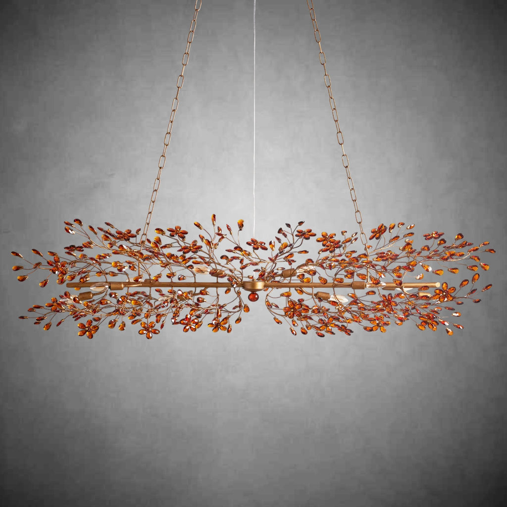 Fiore Linear Chandelier 43" 51" 68"W - fovolighting
