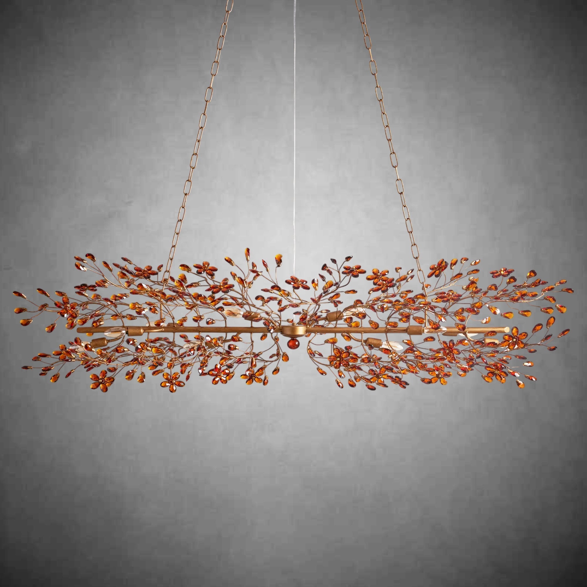 Fiore Linear Chandelier 43" 51" 68"W - fovolighting