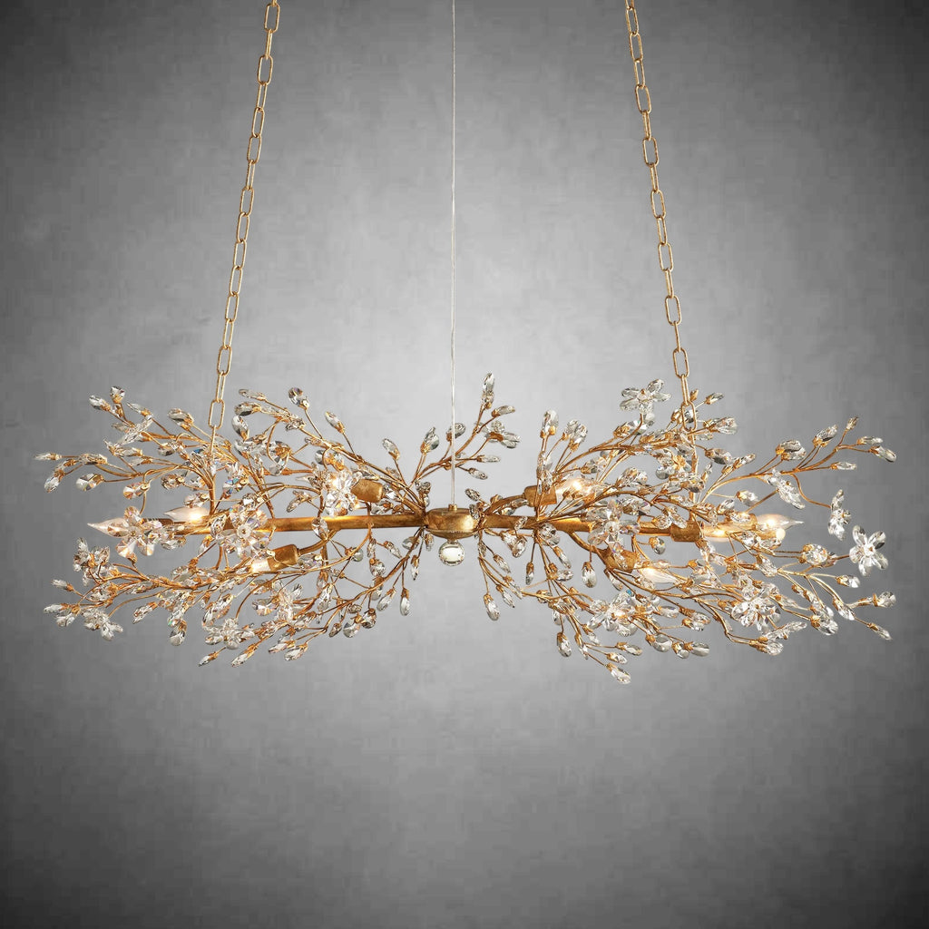 Fiore Linear Chandelier 43" 51" 68"W - fovolighting
