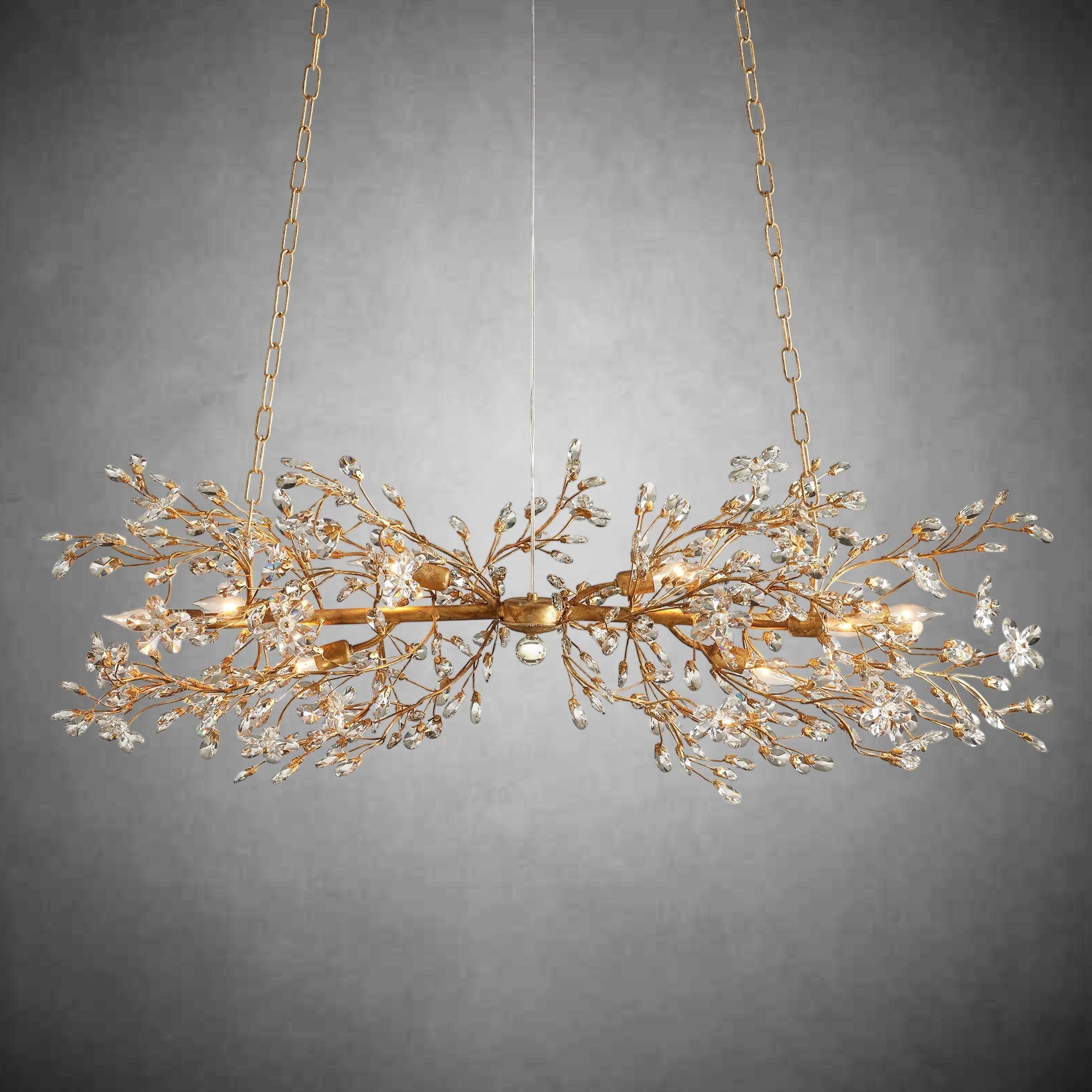Fiore Linear Chandelier 43" 51" 68"W - fovolighting